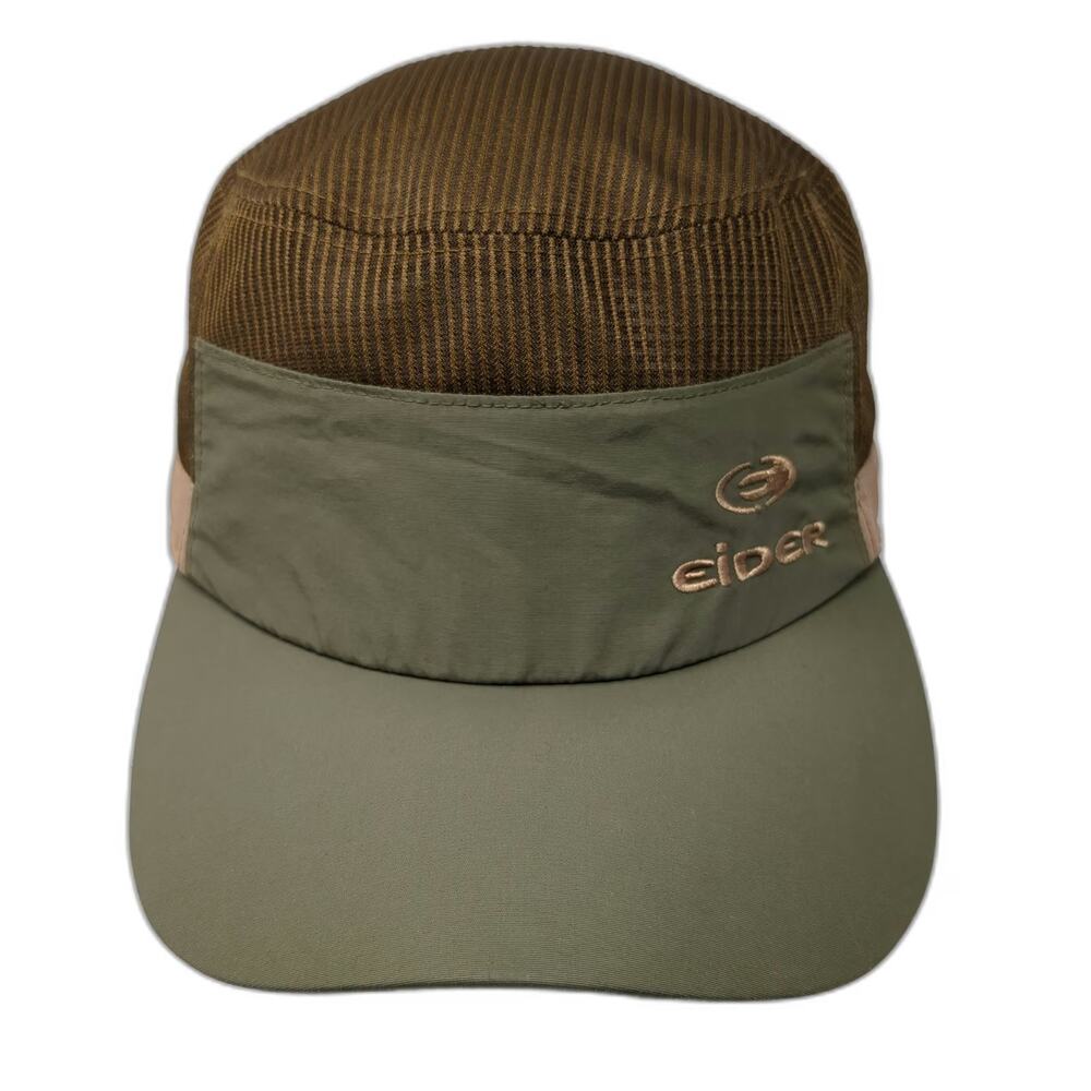 Eider Army Cap Green Brown One Size Mesh Flat Brim Performance Outdoor Hat